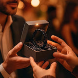 INROAN bracelet hématite, cadeau idéal pour homme, symbole de confiance.