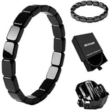 INROAN bracelet hématite homme, vue générale, élégance et stabilité.
