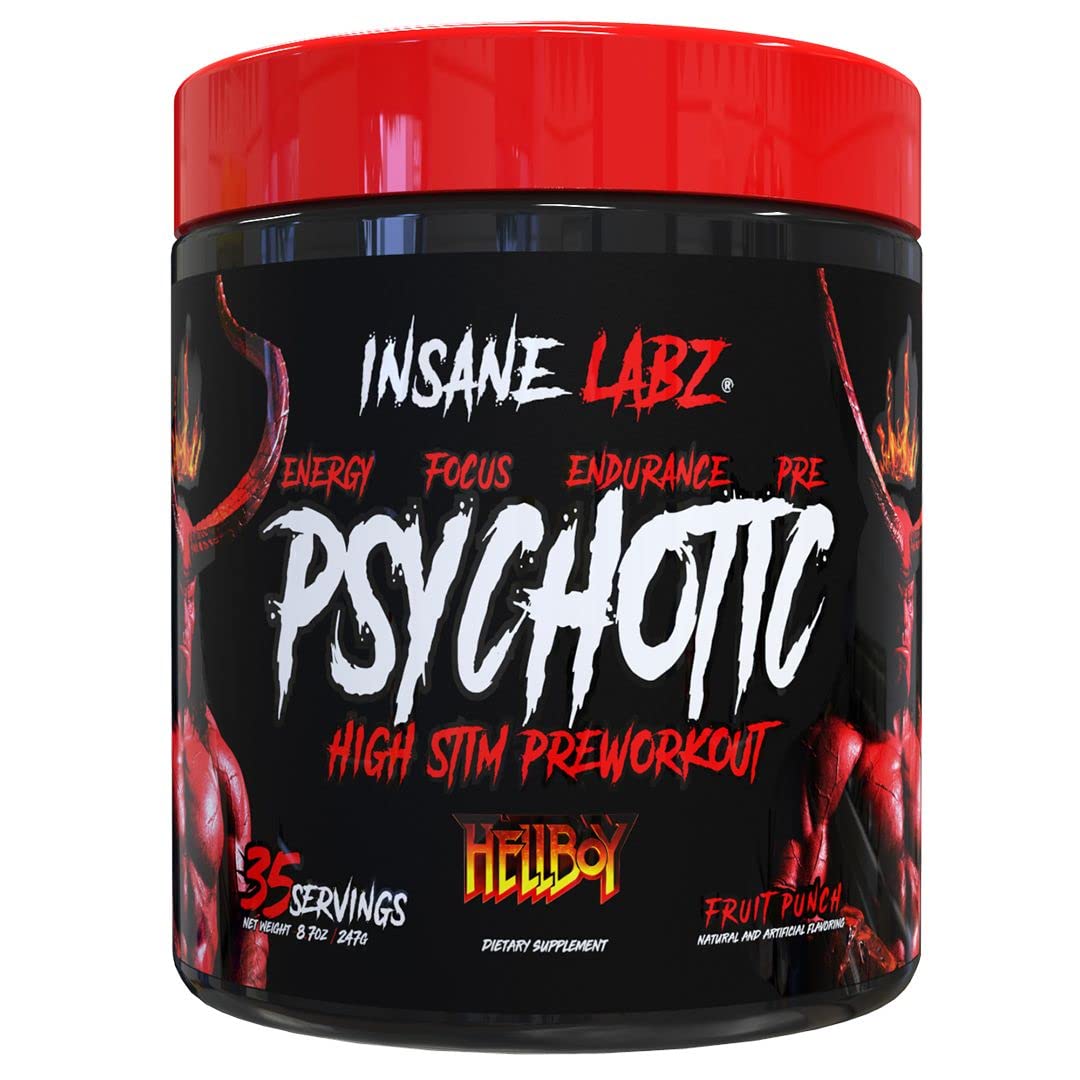 Pot Insane Labz Hellboy Edition démontrant une stimulation élevée pour énergie soutenue.