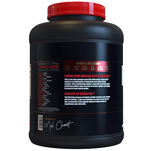 Insane Labz Insane ISO Whey Vanille, préparation rapide avec eau froide pour un mélange homogène.