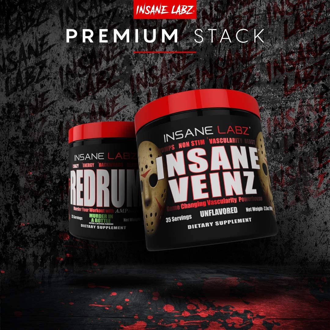 Insane Labz Insane Veinz, préparation pré-entraînement sans stimulants.