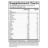 Étiquette du produit Insane Whey chocolat avec informations utiles.