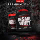 Insane Labz Insane Whey étiquette claire pour choix protéiné