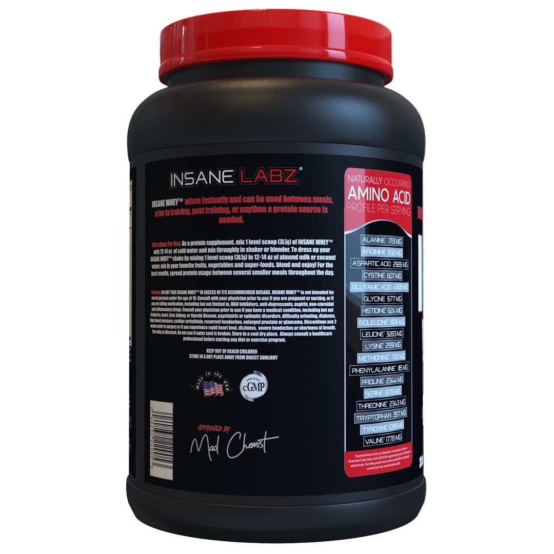 Goût chocolat d'Insane Whey avec texture riche et gourmande