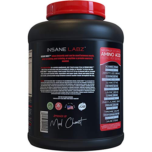Insane Labz Insane Whey verre post-entraînement soutien musculaire
