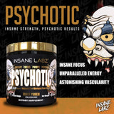 Boîte Psychotic Gold prête à être ouverte pour une séance ciblée.