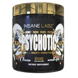 Insane Labz Psychotic Gold — bouteille pré-entraînement pour énergie soutenue.