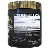 Psychotic Gold d'Insane Labz, dosage pré-entraînement, énergie et concentration optimisées.
