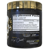 Insane Labz Psychotic Gold — doseur inclus pour mesurer une portion.