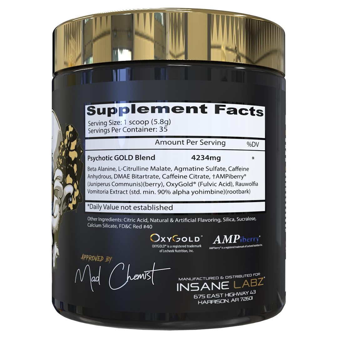 Psychotic Gold – doseuse et verres de mesure, précision et commodité d'utilisation.