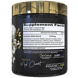 Insane Labz Psychotic Gold, scoop poudre prêt à doser pour une séance d’entraînement plus intense.
