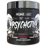 Insane Labz Psychotic Test, poudre pré-entraînement, énergie instantanée et endurance accrue.