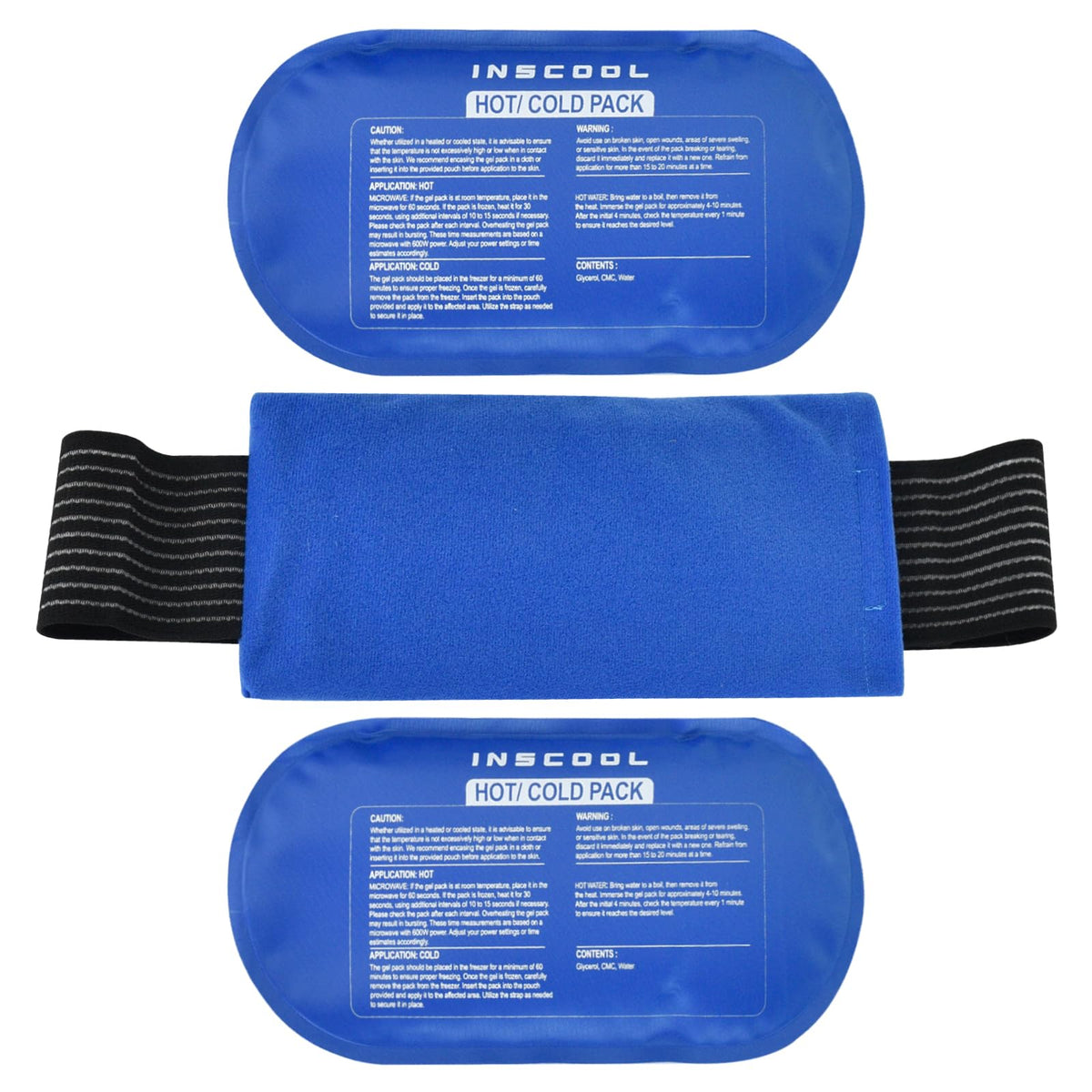 Inscool épaule-wrap-ajustable, maintien sécurisé et thérapie chaude ou froide pratique.