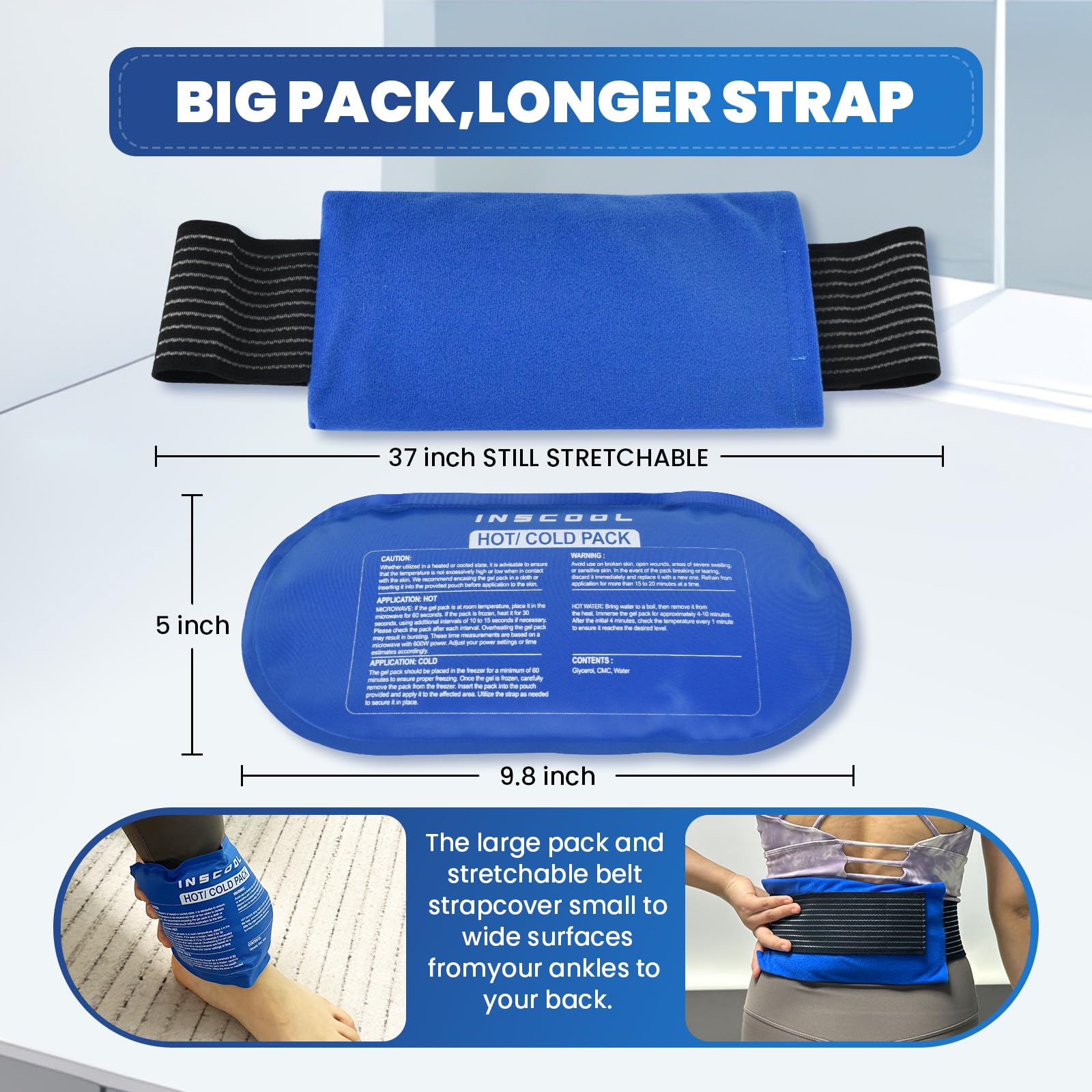 Inscool packs résistants aux fuites, design durable pour des utilisations répétées.