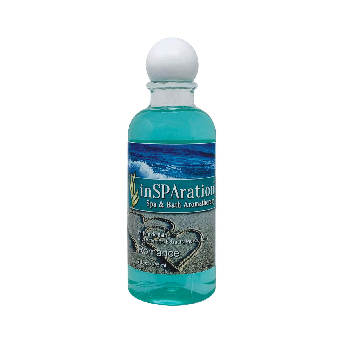 InSPAration Romance: bouteille spa aromathérapie pour une ambiance relaxante et sans alcool.