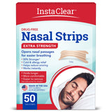 Instaclear Bandes nasales extra-strength tan, ouverture efficace des voies nasales.