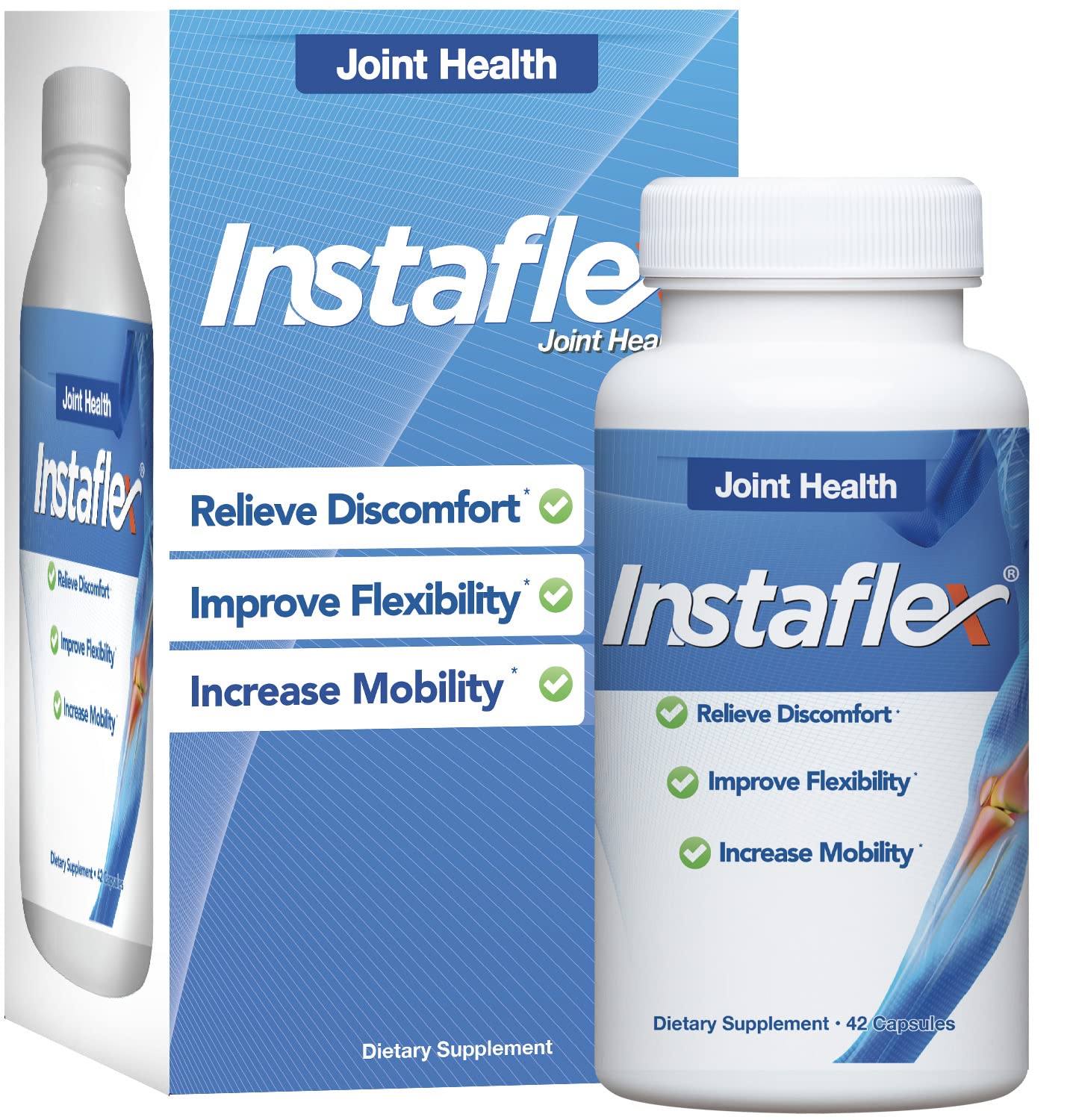 Instaflex boite etiquette: emballage clair et potentiel dosage adapte.