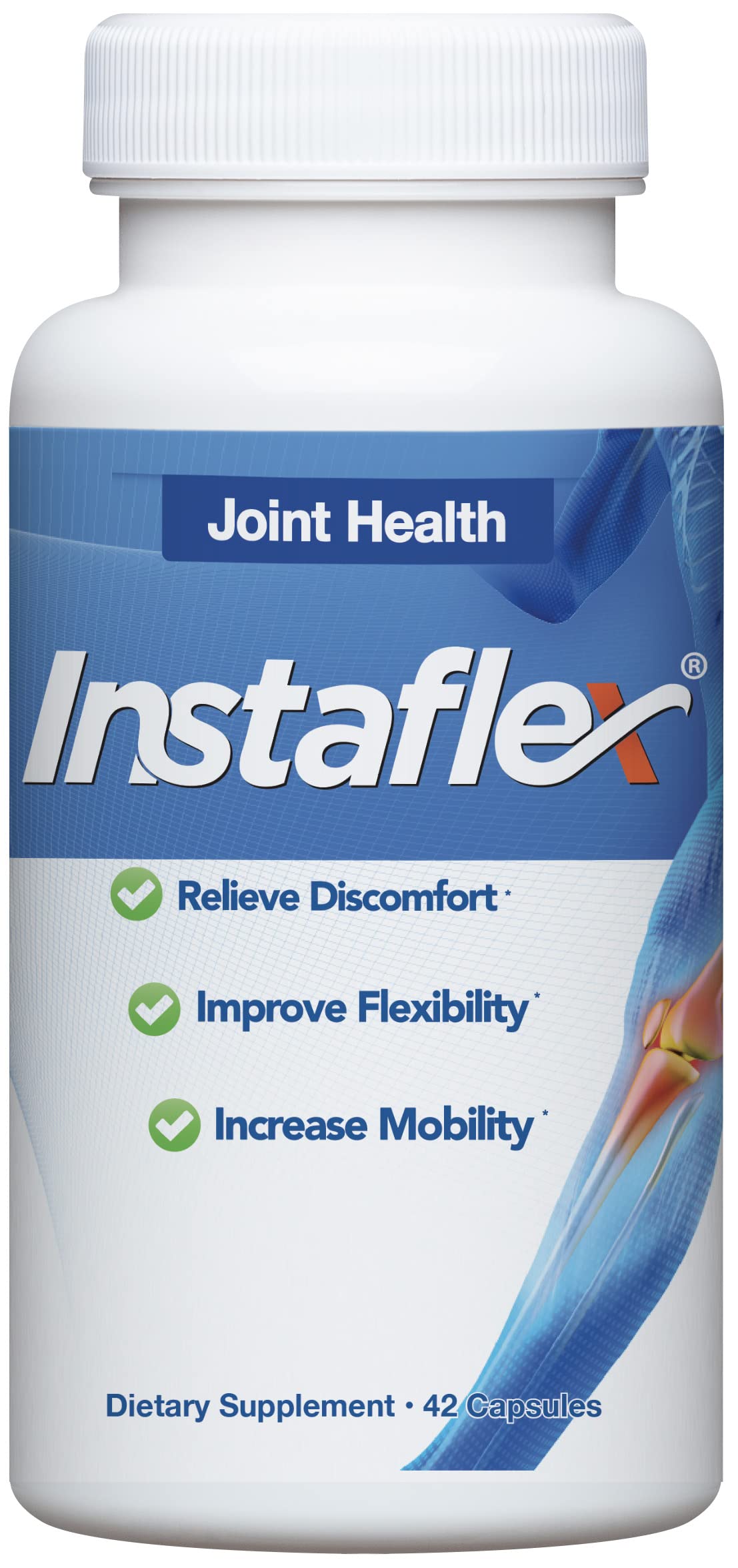 Instaflex capsules blanches: prise quotidienne pratique pour le soutien articulaire.