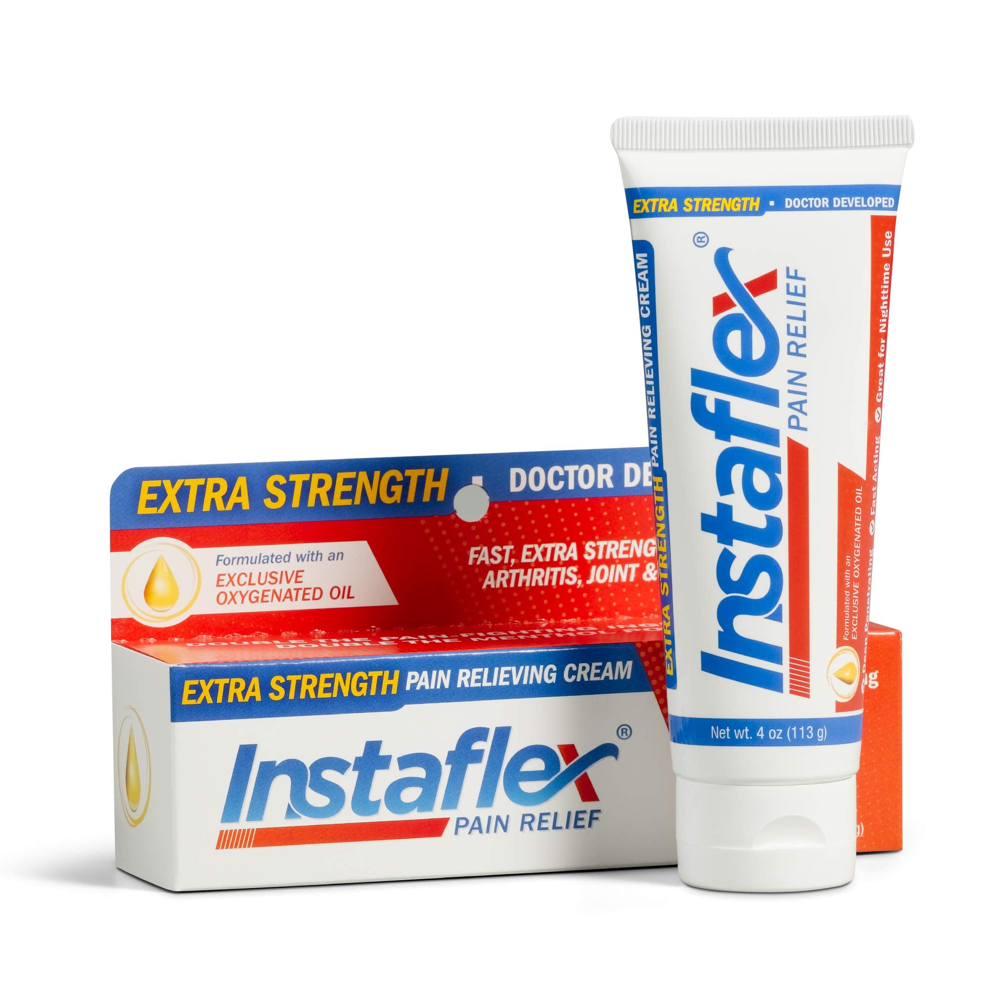 Instaflex Forte – bocal de crème, soulagement local potentiel pour douleurs musculaires et articulaires