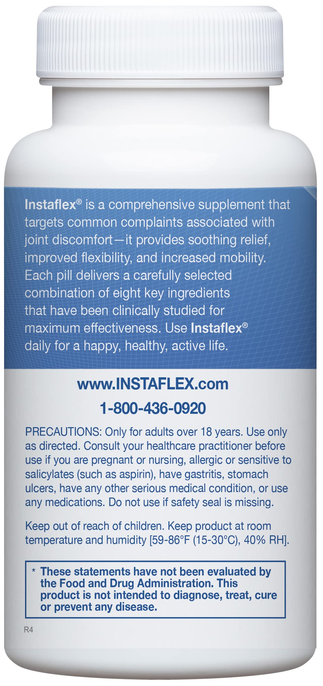 Instaflex – ingrédients: glucosamine et MSM pour le soutien des articulations