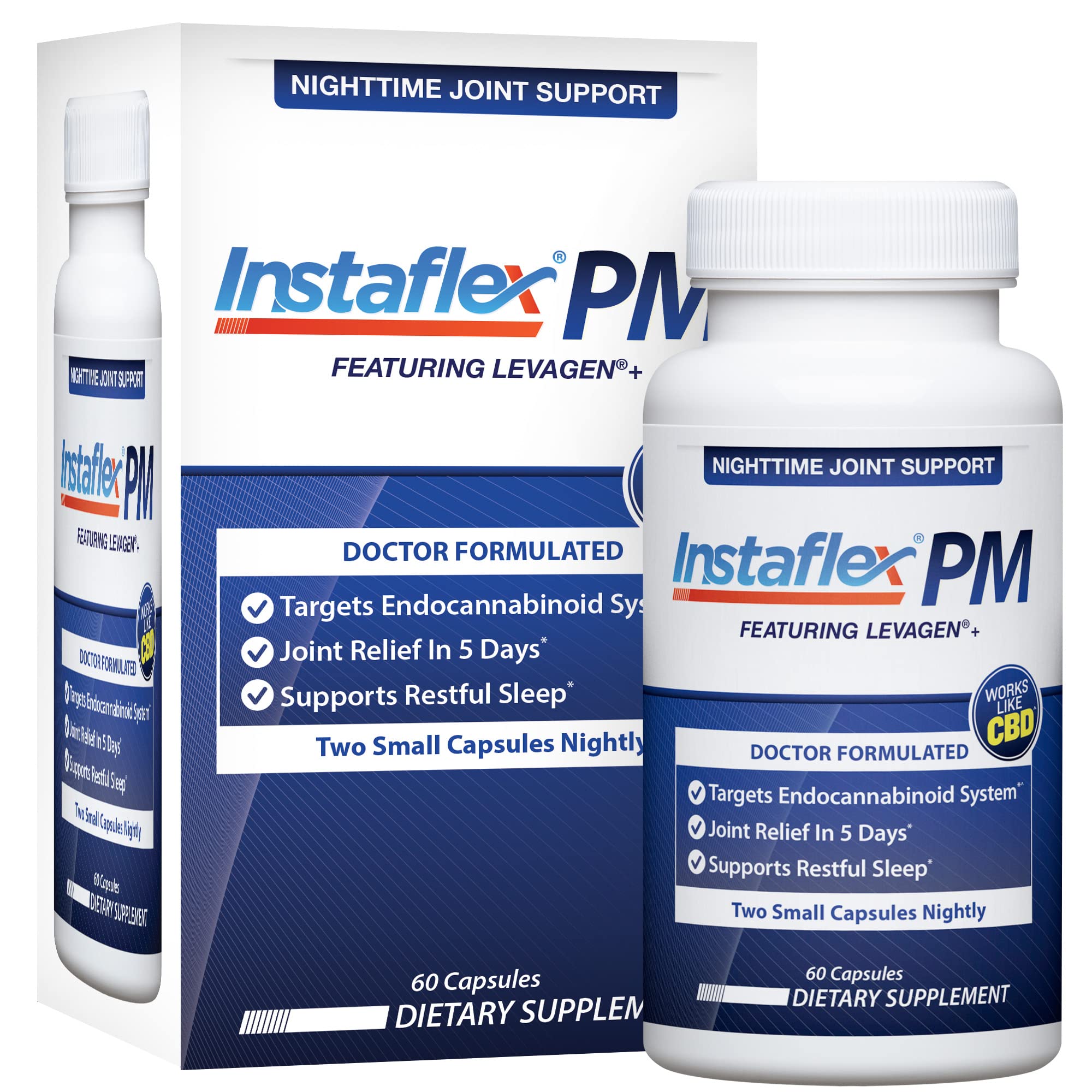 Instaflex PM - capsules visibles favorisant un sommeil profond et réparateur