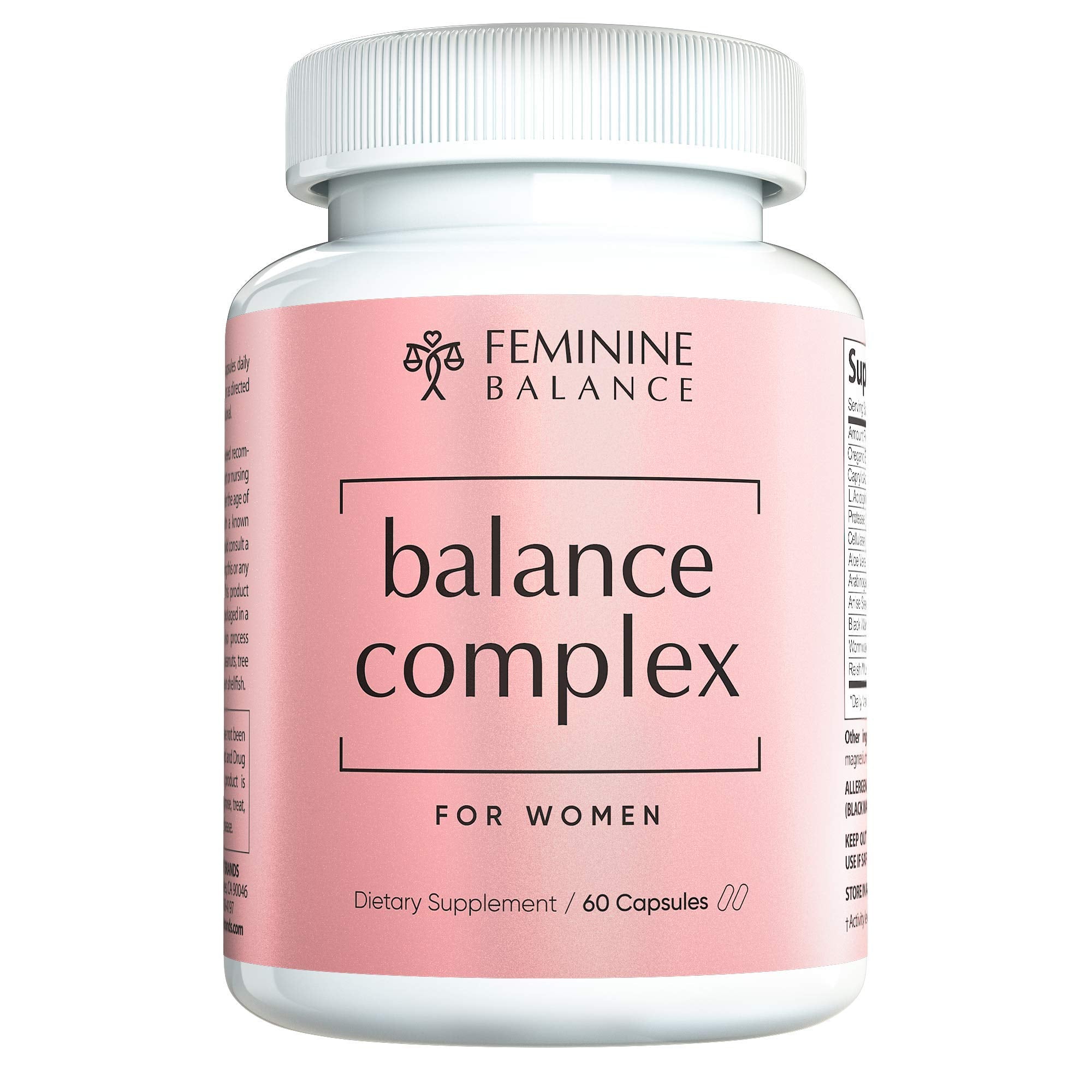 Instant Brands Balance Complex: bouteille et etiquette, soutien quotidien à l'équilibre intime féminin.