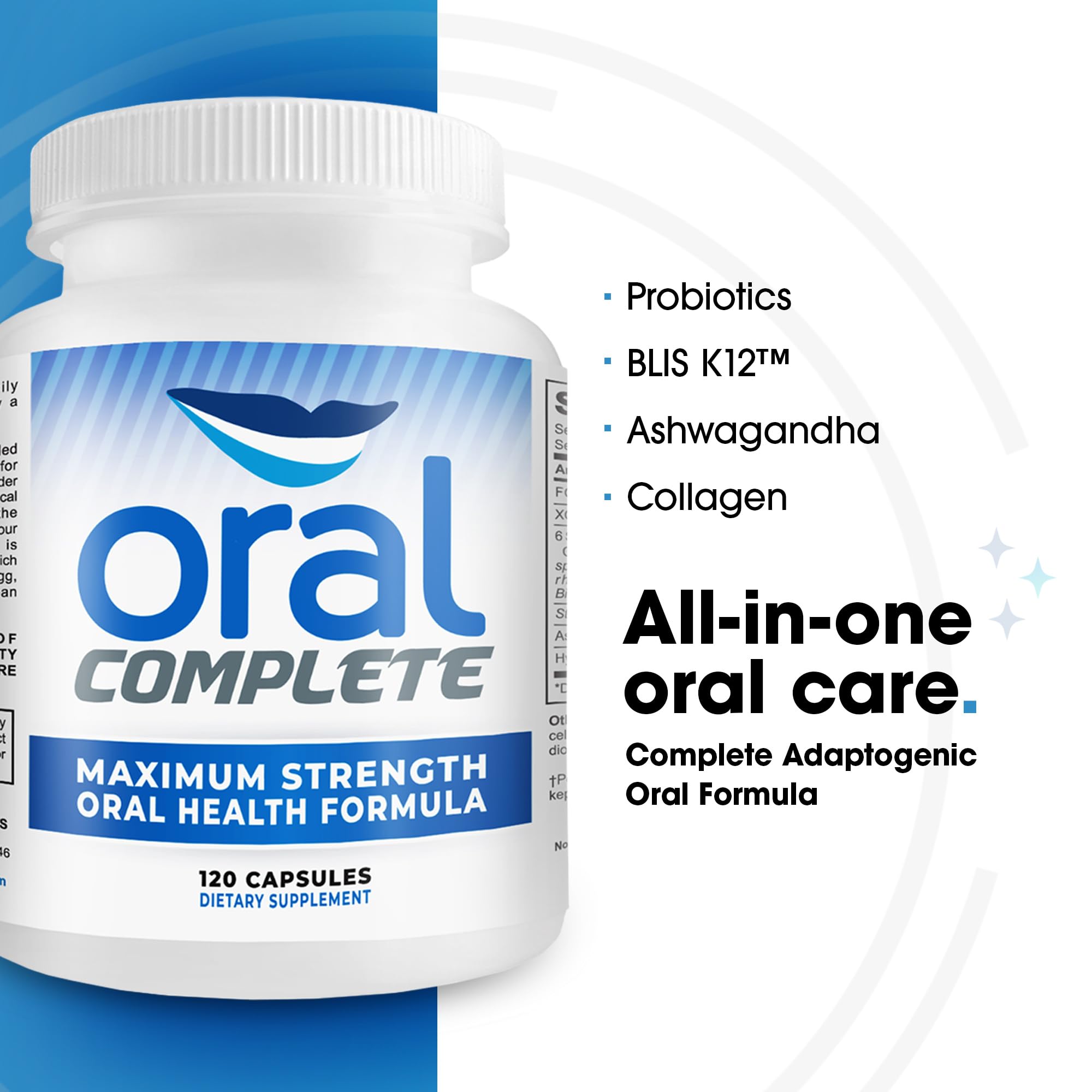 Gélules Oral Complete prêtes à être intégrées dans la routine quotidienne.