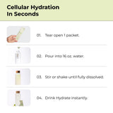 Instant Hydration étiquette lemon-lime, informations claires sur les électrolytes.