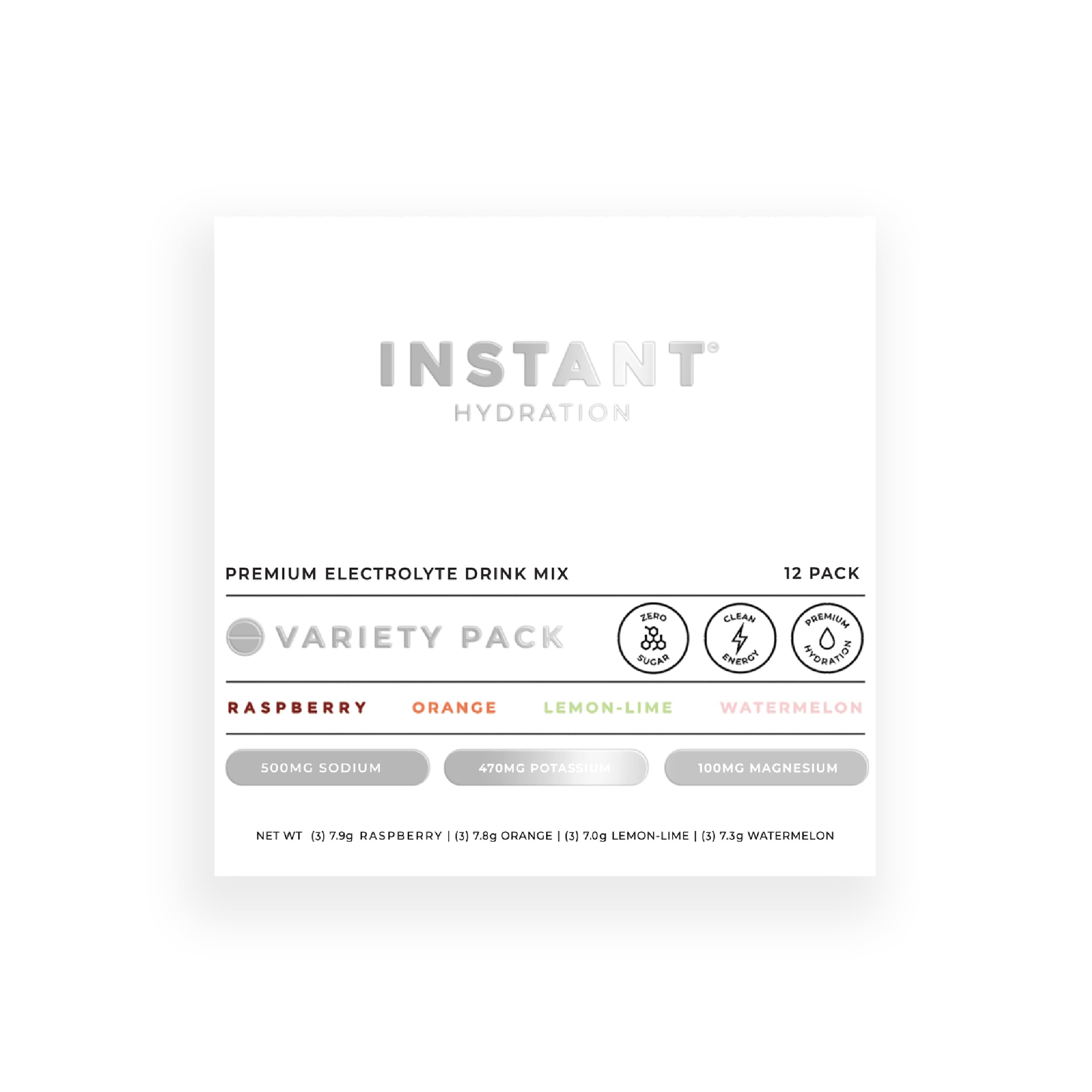 Instant Hydration Électrolytes Pastèque : hydratation rapide pendant l'effort.