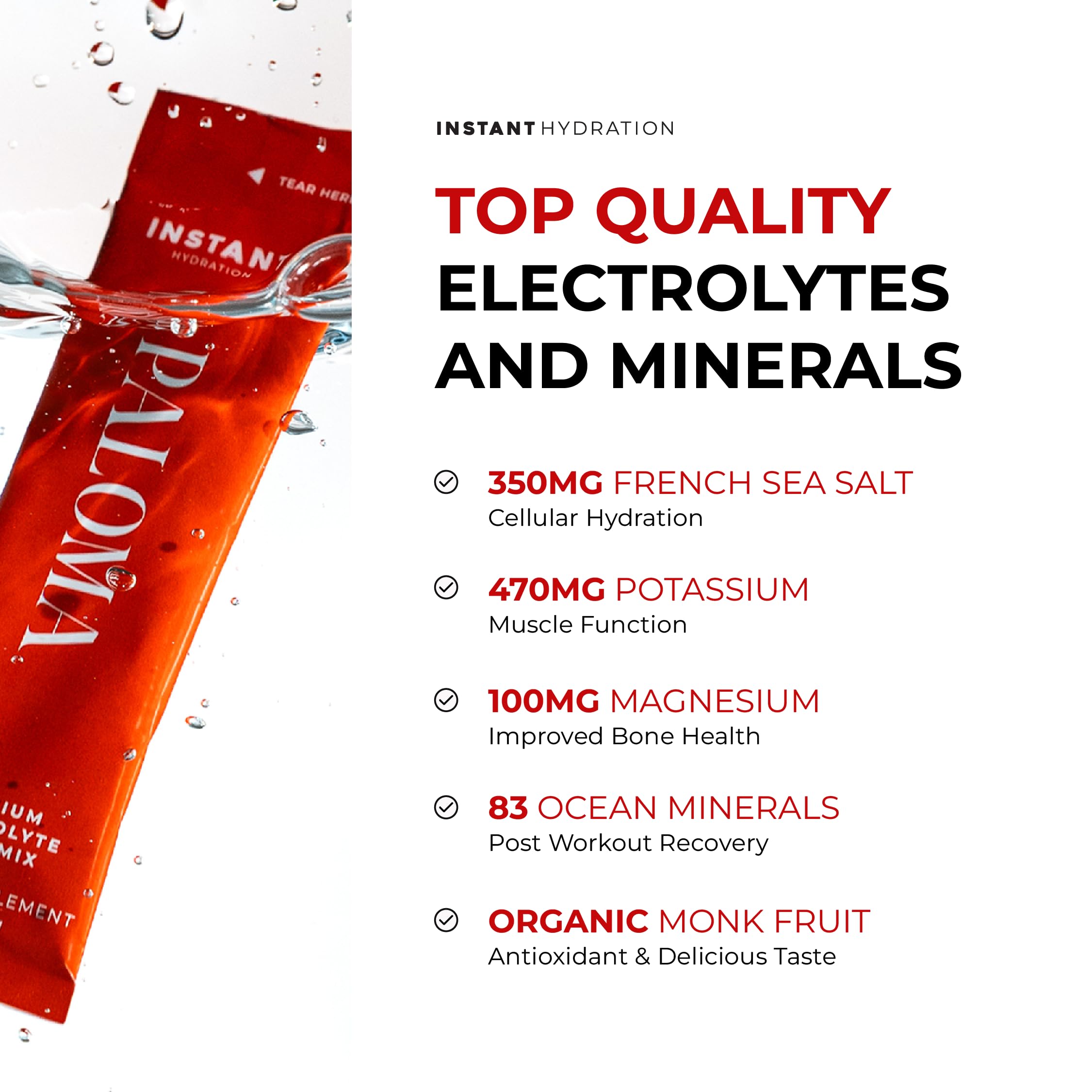 Paloma Instant Hydration – mélange d'électrolytes idéal pour récupération et énergie