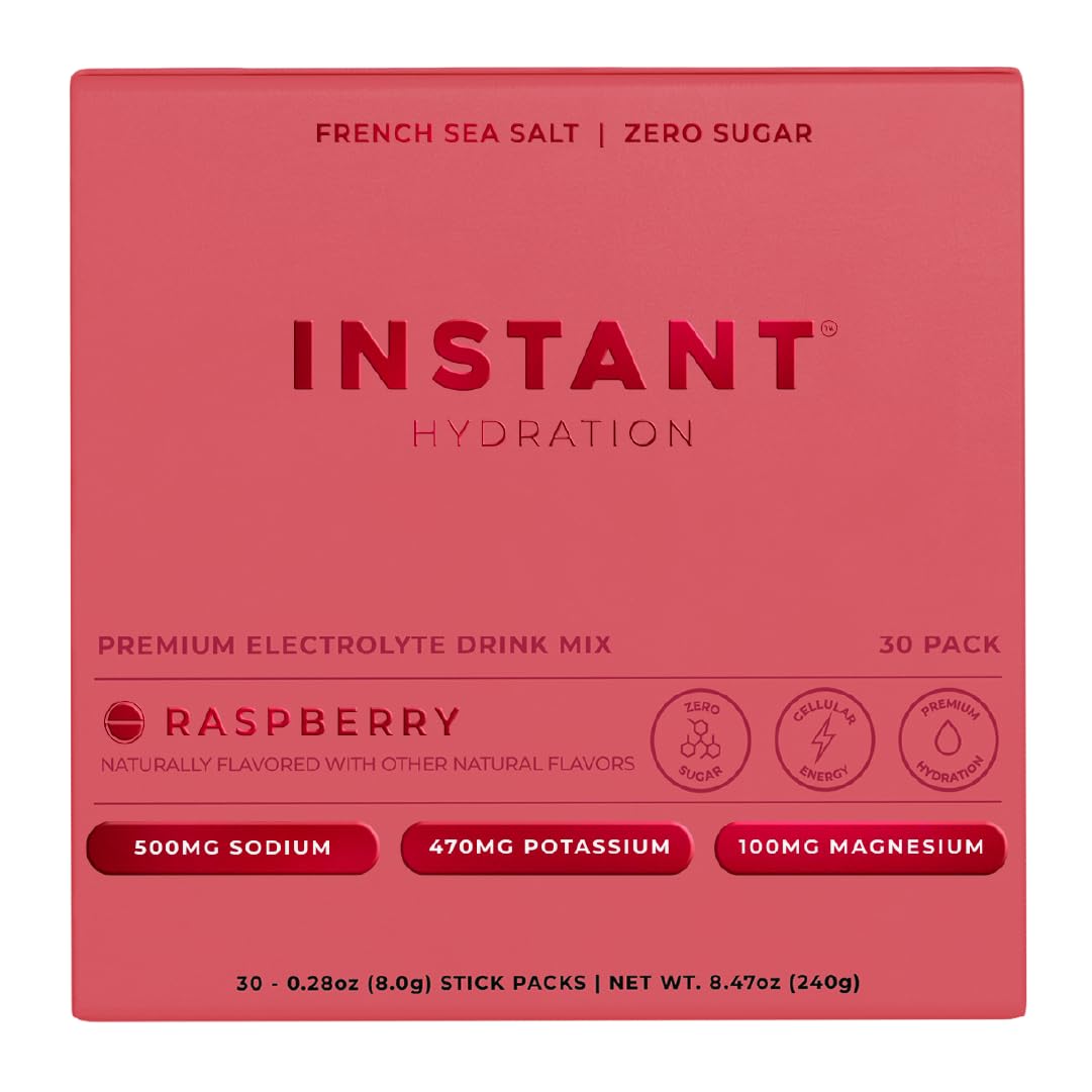 Instant Hydration Framboise – emballage clair pour une hydratation pratique