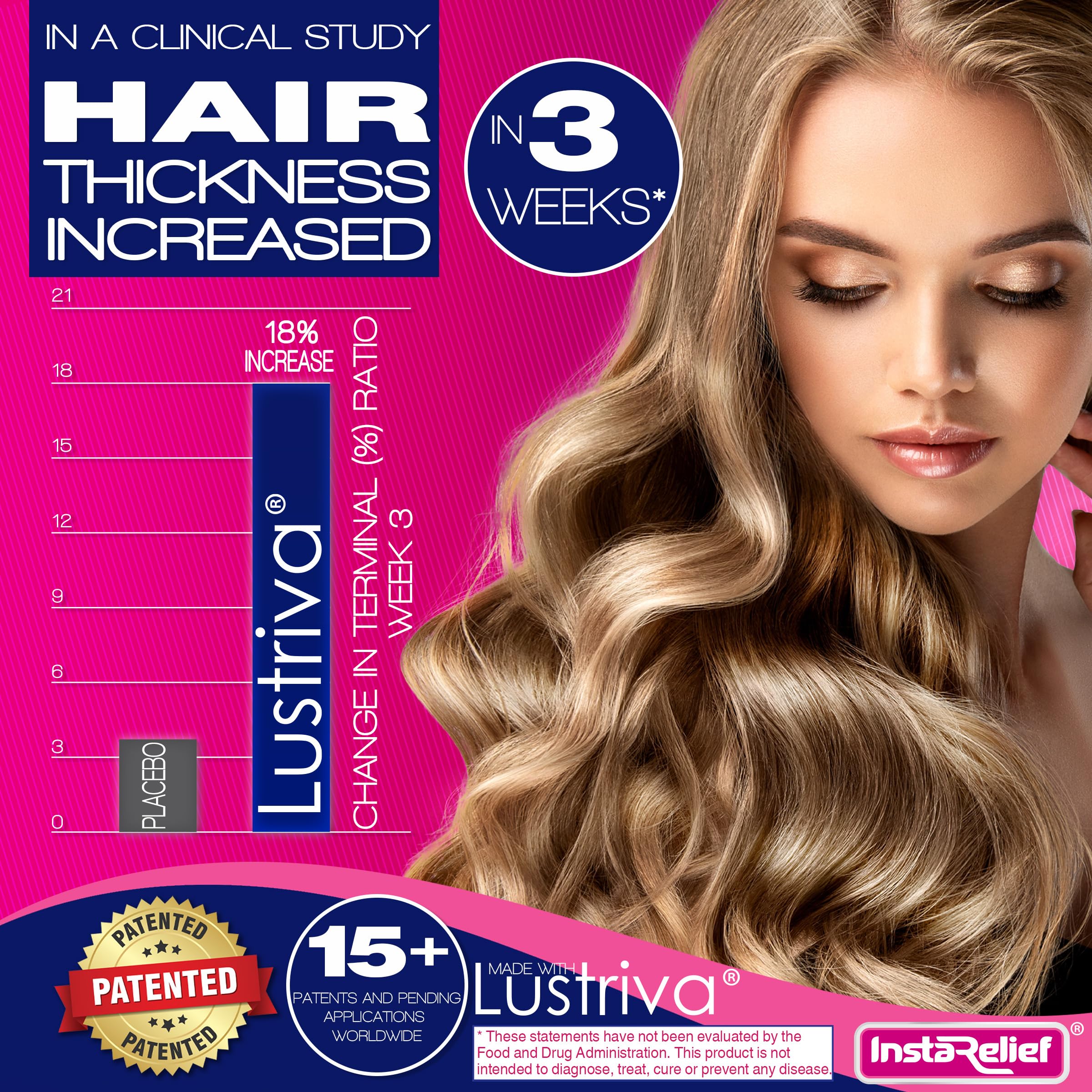 InstaRelief Peau Texture Amelioree suggère une peau plus lisse et lumineuse