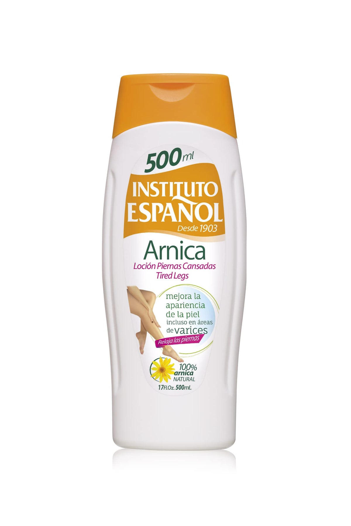 Lotion Arnica Instituto Español apaise les jambes fatiguées et rafraîchit la peau.