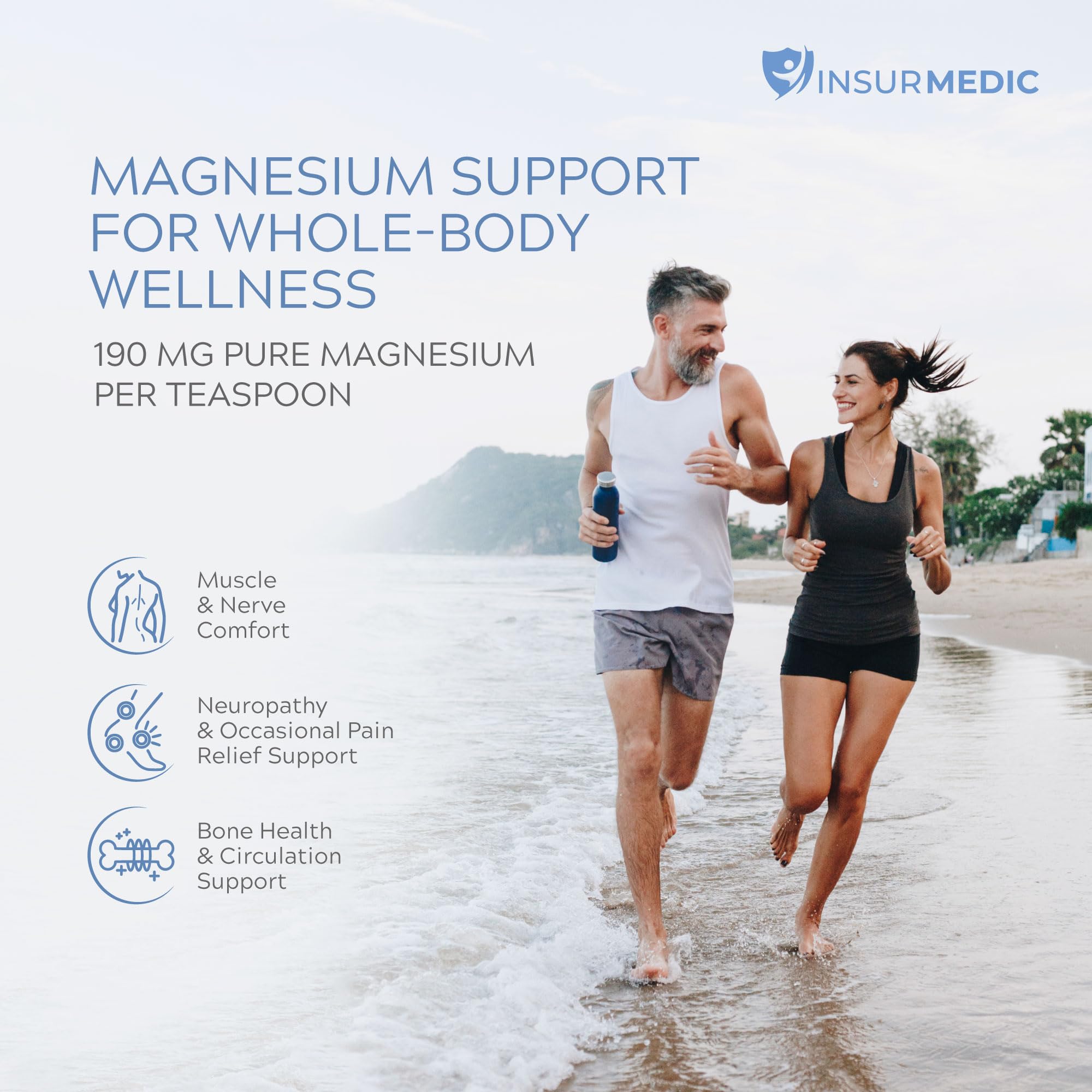 Absorption rapide d’InsurMedic Crème Magnésium après application sur la peau.