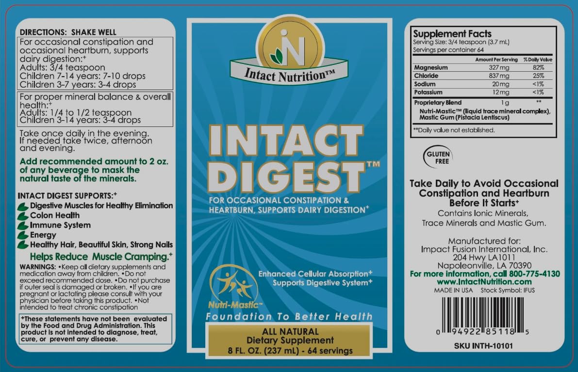 Intact Digest Nutri-Mastic — ouverture de bouteille, pratique pour l'utilisation quotidienne.