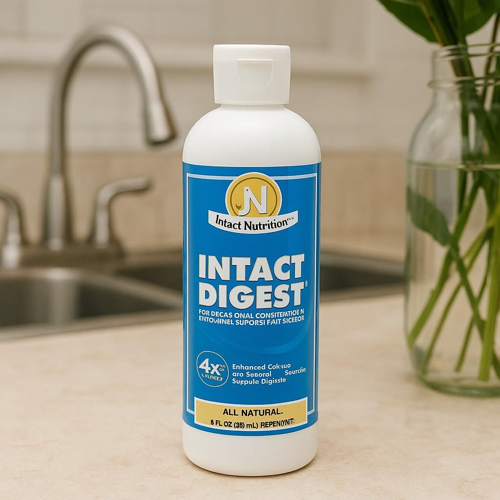 Intact Digest Nutri-Mastic emballage — présentation soignée pour soutenir l'absorption des nutriments.
