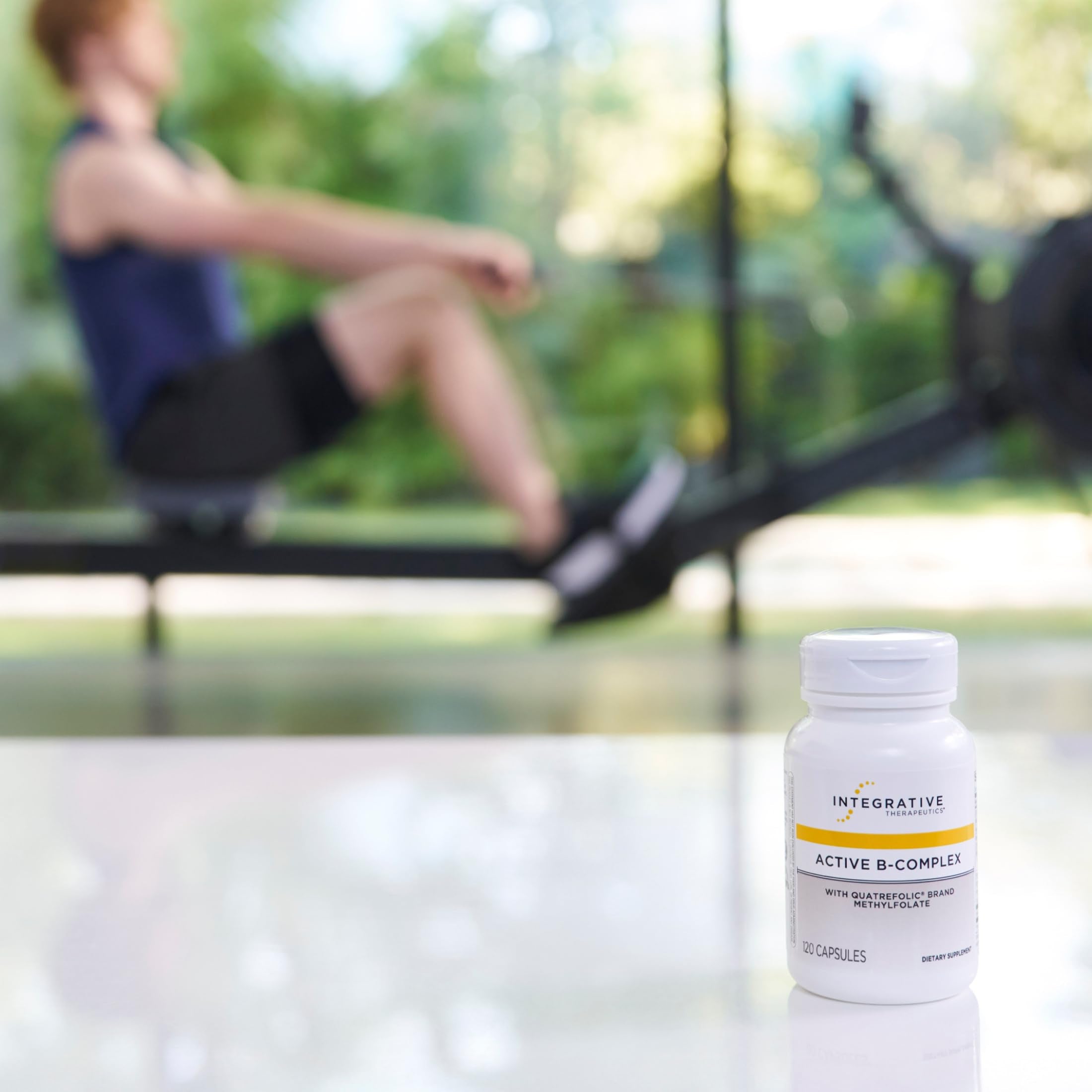 Integrative Therapeutics Active B-Complex – étiquette claire et design informatif.