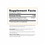 Etiquette du produit Alpha-Glycosyl Isoquercitrin – informations claires et utiles.