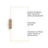 Blue Heron d' Integrative Therapeutics – Capsules visibles, apport fibres et probiotiques.