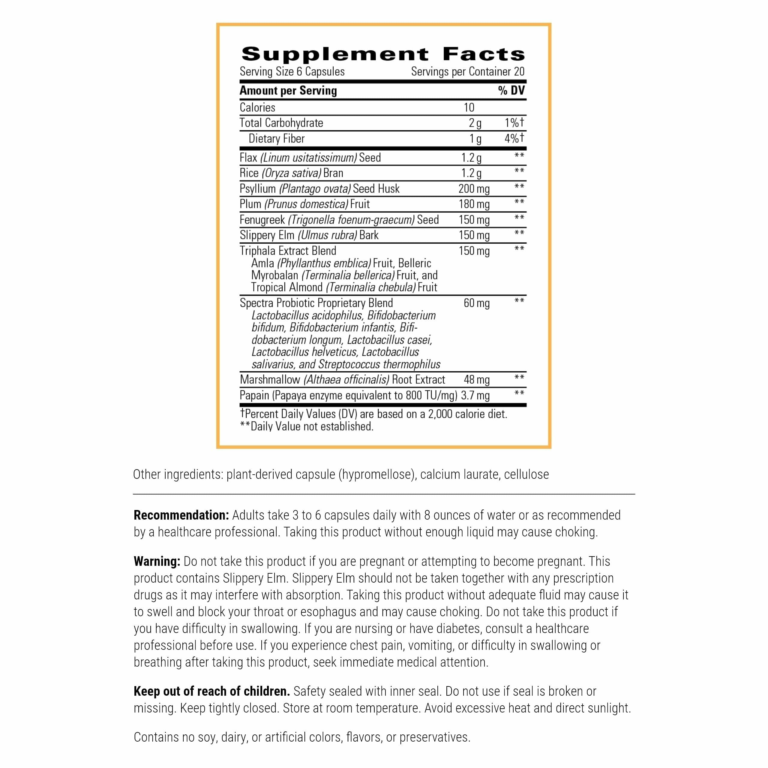 Blue Heron d'Integrative Therapeutics – Étiquette nette, informations claires sur les ingrédients.