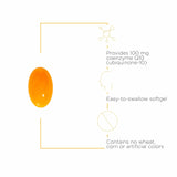 CoQ10 Integrative Therapeutics - étiquette et emballage visibles, transparence et qualité