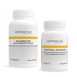 Cortisol Manager Integrative Therapeutics – flacon et gélules, soutien du stress au quotidien.