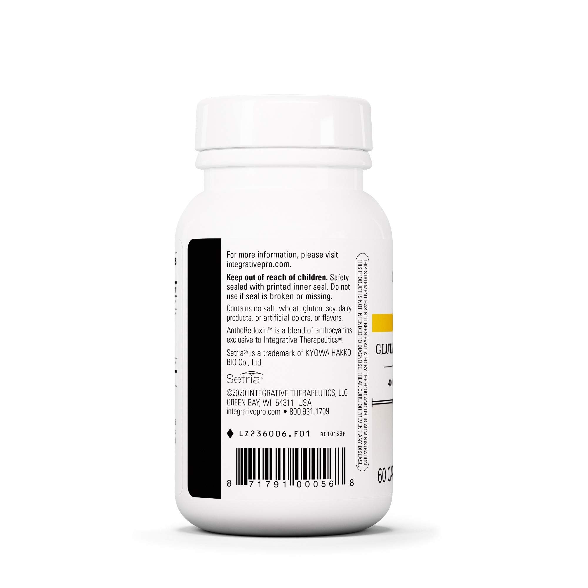 Gélules Glutathione Cell Defense prêtes à avaler.