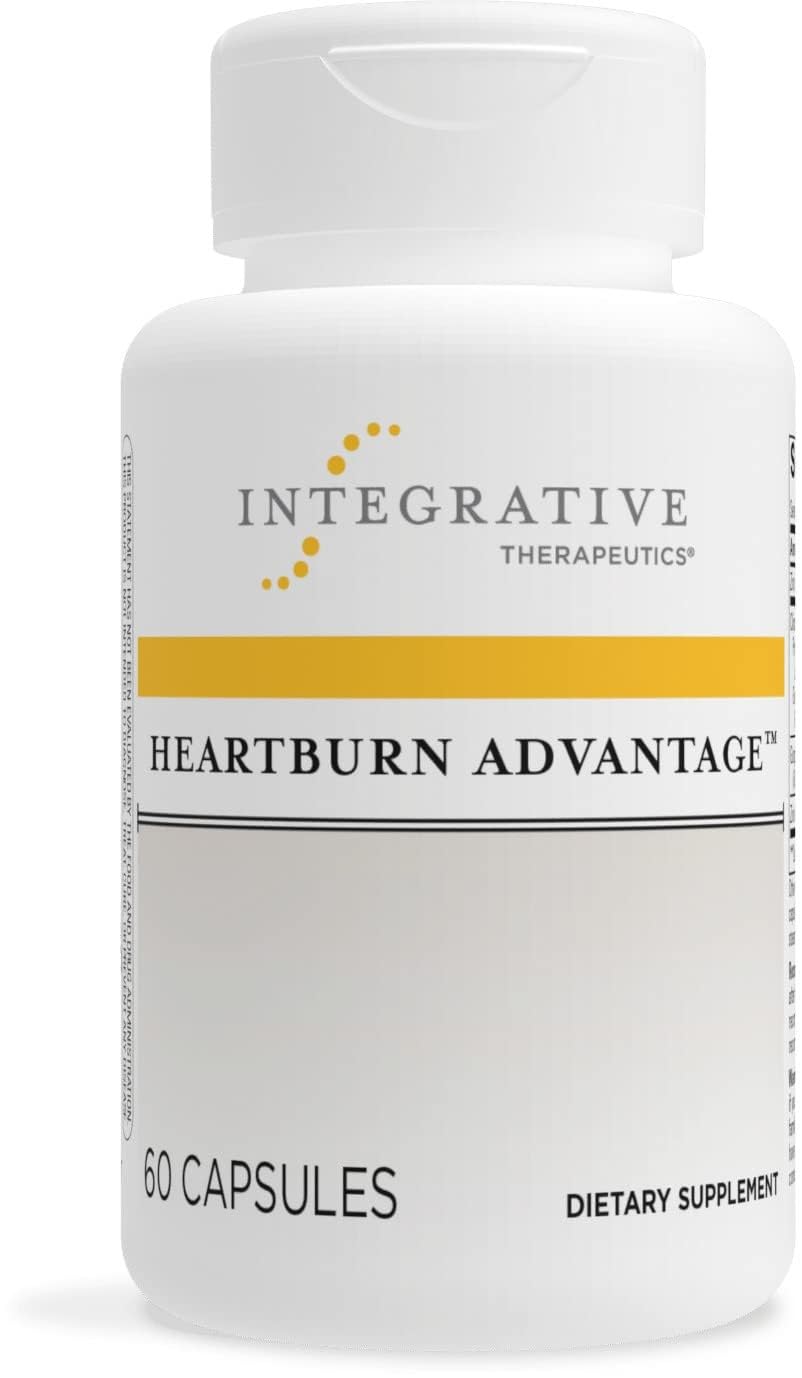 Gélules Integrative Therapeutics Heartburn Advantage dans une bouteille – soutien digestif potentiel.