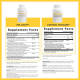 HPA Adapt Integrative Therapeutics, bouteille visible, équilibre possible du système HPA.