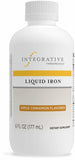 Integrative Therapeutics Liquid Iron dans une verseuse, dosage précis.