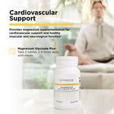 Integrative Therapeutics Magnésium Glycinate Plus — étiquette; formulation sans gluten ni lactose