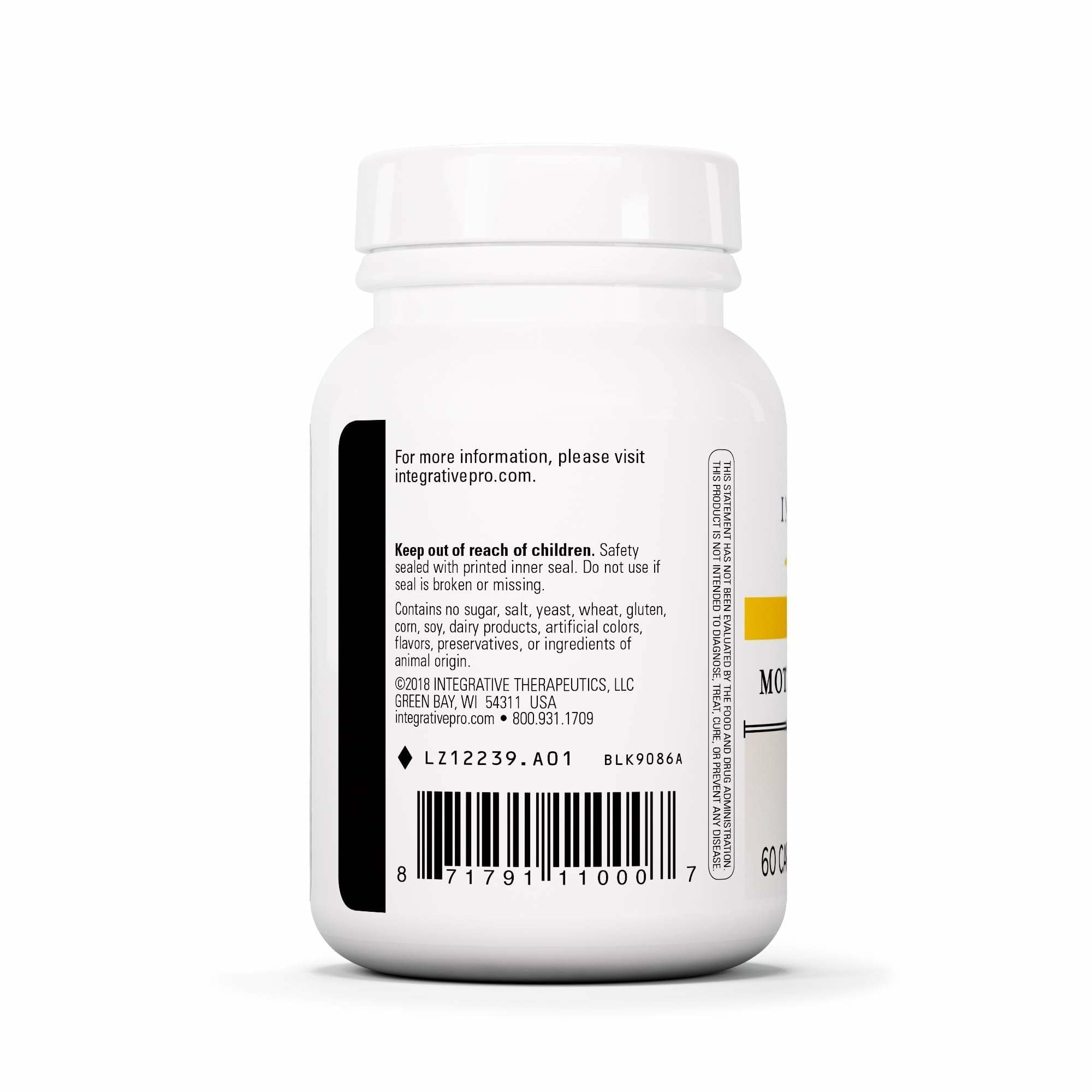 Integrative Therapeutics Motility Activator Extraits artichaut et gingembre: formulation brevetée