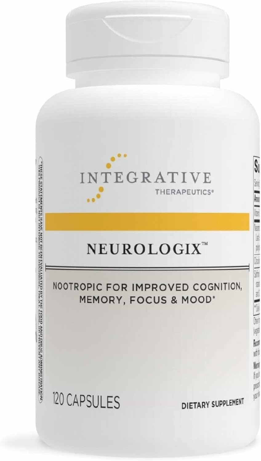 Neurologix d Integrative Therapeutics: bouteille de gélules vegan pour la concentration