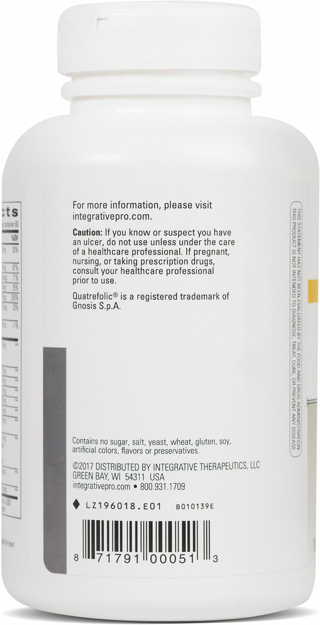 NutriVitamin Enzyme Complex d'Integrative Therapeutics — comprimés faciles à avaler